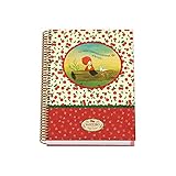 cuaderno espiral tapa dura a4 Plastificado mate Cuaderno espiral A5 Tapa dura 100 hojas - Santoro - Poppi Loves - Apple