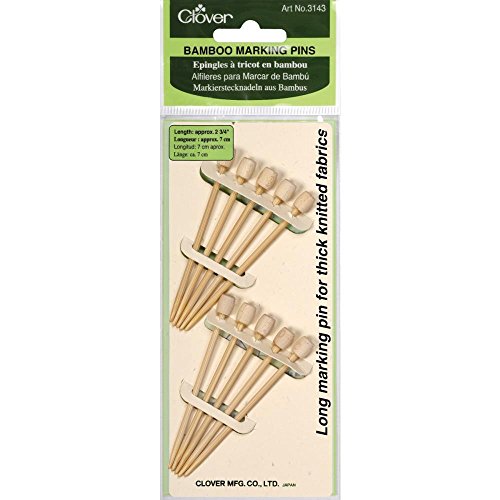 Clover 74757 Bamboo Marking Pins-2.75 in. 10-Pkg