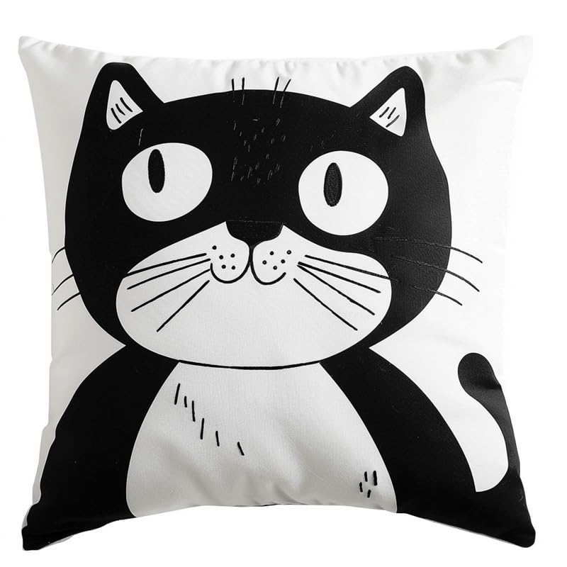 kitphoenix Kit Gancio Di Chiusura Per Cuscino Fai-Da-Te Artigianato Facile Da Imparare Per Tutte Le Età Kit Gatto Tappeto Con Gancio Di Chiusura Per Cuscino 43X43Cm