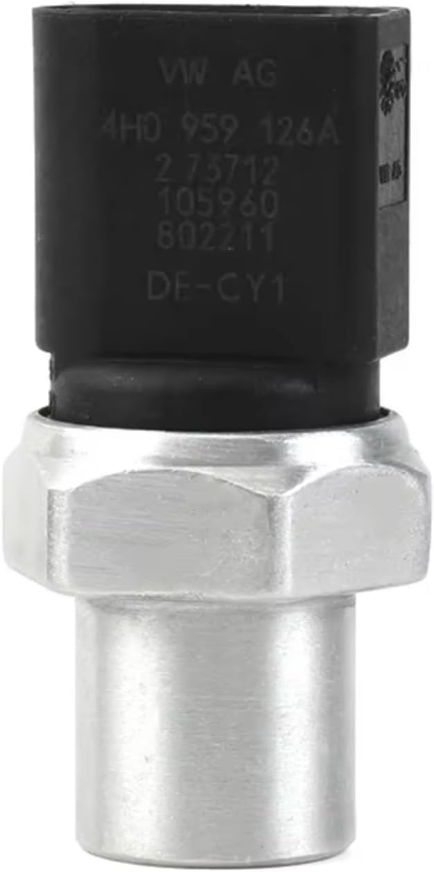 A/C Pressure Transducer Compatible With A3 A4 A5 A6 A7 A8L Q5 R8 2011 2012 2013 2014 2015 OEM: 4H0959126A 4H0959126B A/C Sensor Air Conditioning Pressure Switch Sensor