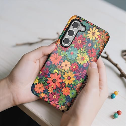 Coque Samsung S24 Plus fleurs rouges antichoc rigide - 6