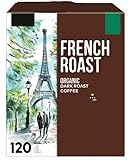 Kirkla'd French Roast Coffee Pod K' Cups 120 Count (Pack of 1) Total of 120 Count Dark Roast Packaging May Vary