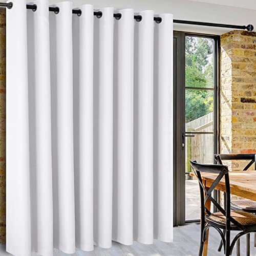DWCN Room Divider Curtain - Extra Wide Blackout Curtain for