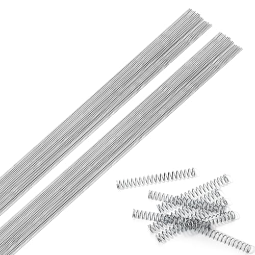 25 PCS 40cm 15.7" Spring Steel Wire Full Straight Spring