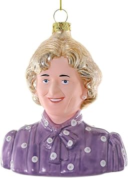 Golden Girls Rose TV Show Bust Glass Christmas Ornament