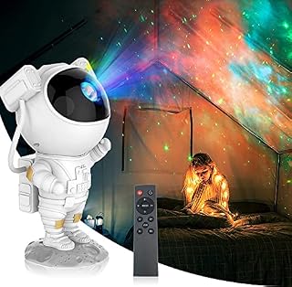 Astronaut Galaxy Projector, Star Projector Night Light for Bedroom with Remote Control and Timer, Starlight Starry Night Sky Projector for Room Decor, Great Birthday Christmas Gift for Kids Adults