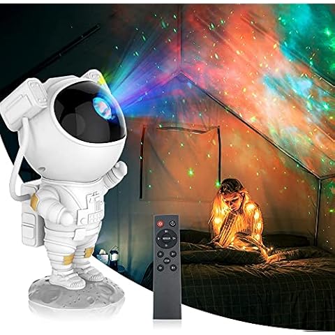 Astronaut Galaxy Projector, Star Projector Night Light for Bedroom with Remote Control and Timer, Starlight Starry Night Sky Projector for Room Decor, Great Birthday Christmas Gift for Kids Adults Cover