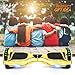 Electric Hoverboard Smart Self Balancing Scooter Hover board Built-in Speaker LED Wheels Side Lights for kids- Safety Certified (-Chrome Gold)