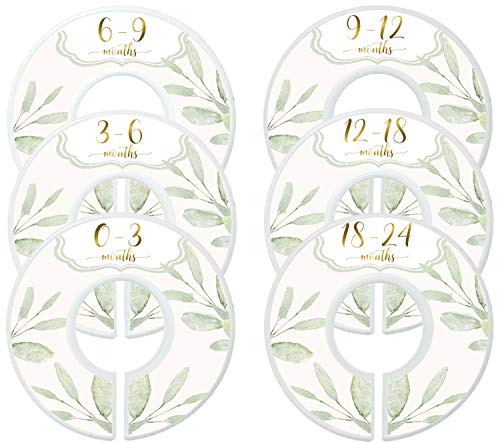 Image of Mumsy Goose Baby Girl Clothes Dividers Nursery Closet Dividers Closet Organizers Botanical