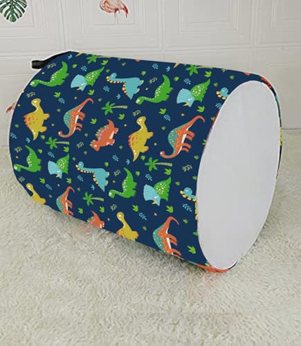 Image of Dinosaur Kids Laundry Hamper Clothes Gift Basket Storage Laundry Baskets Organizer Bin with Handles for Nursery Room