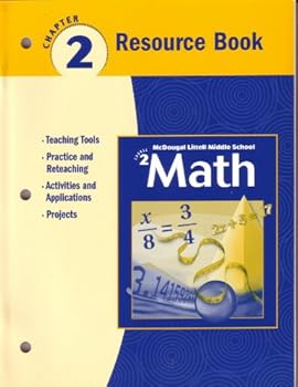 Paperback McDougal Littell Middle School Math, Course 2: Resource Book Chapter 2 Book