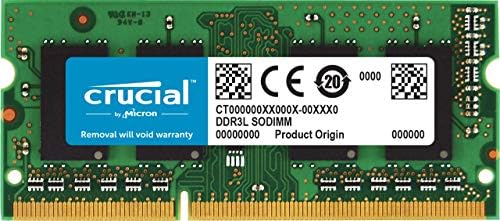Crucial CT8G3S186DM 8 GB (DDR3/DDR3L, 1866 MT/s, PC3-14900, SODIMM, 204-Pin) Memory for Mac, Green