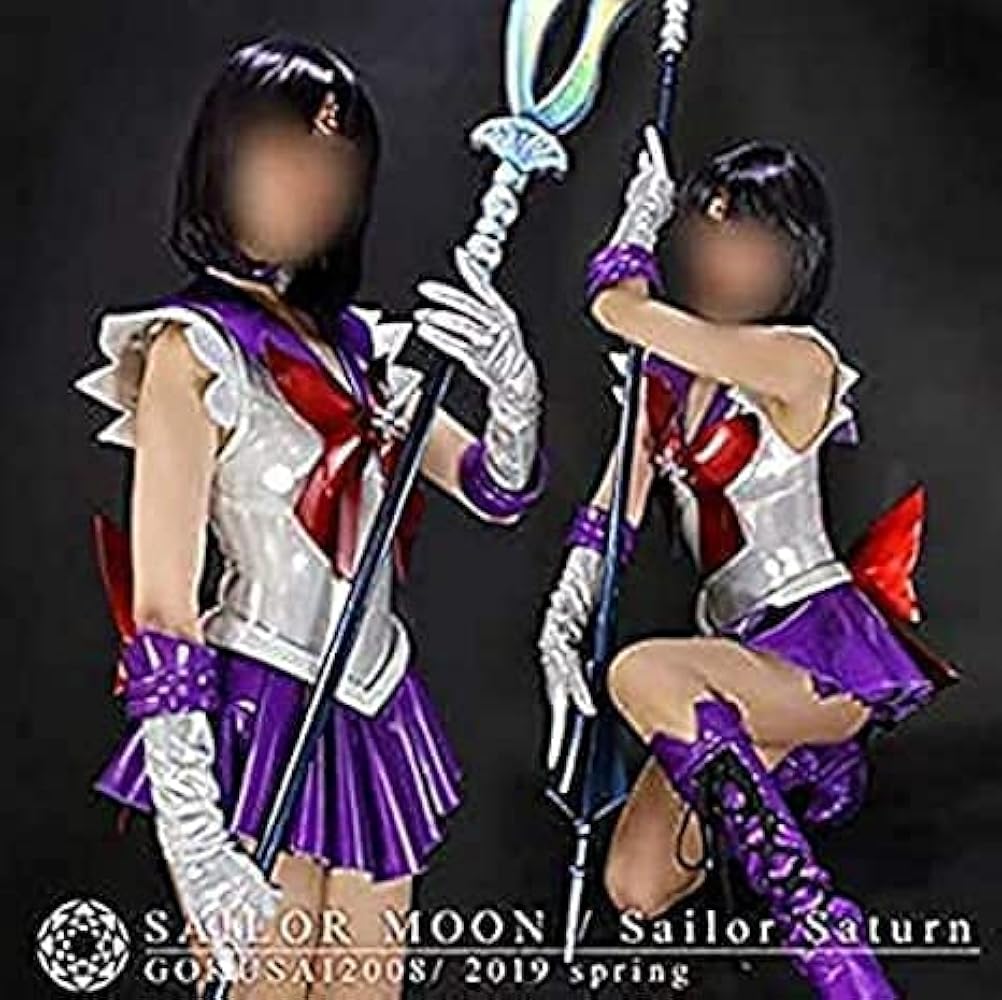 セーラーサターン　コスプレ一式 土萠ほたる / セーラーサターン コスプレ衣装 美少女戦士