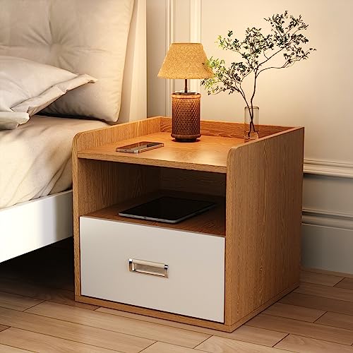 Vvsmriti Nightstand,Side Table Storage Cabinet With Drawers For Bedroom And Living Room - Farmhouse Design,Rustic Wood,Maple Color #TOP24
