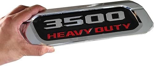 Miniatura 7 de Par de emblemas 3500 de repuesto para 3500 insignias laterales izquierdas y derechas resistentes 68362221AB 68362220AB 2019-2022 (negro mate)