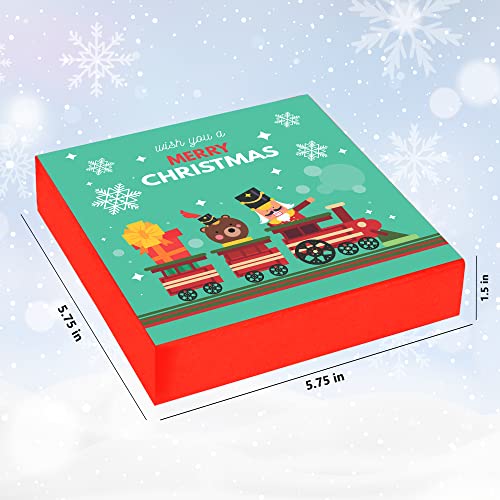 Image of Chocoloony Merry Christmas Chocolate Gift Box Assorted 9 pcs Milk Chocolate Bites