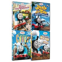 Thomas & Friends Start Your Engines / Whale of a Tale & Other Sodor Adventures / Curious Cargo / Railway Mischief 4-Pack