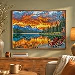 Cross & Glory - Réflexions à quai - 1000 Puzzle de puzzle pour les adultes (en anglais seulement) Tranquil Sunset Lake Scene (en français seulement) Puzzles pour les enfants (en espagnol seulement)