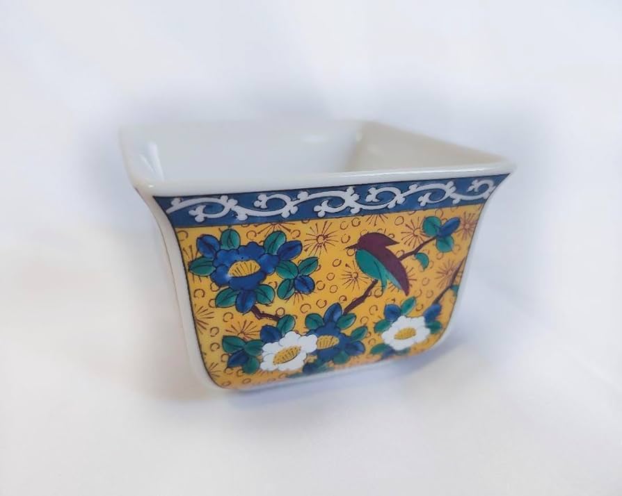 Amazon.co.jp: 九谷焼 第一陶器 第壱陶器 黄地花鳥 小鉢 5枚セット