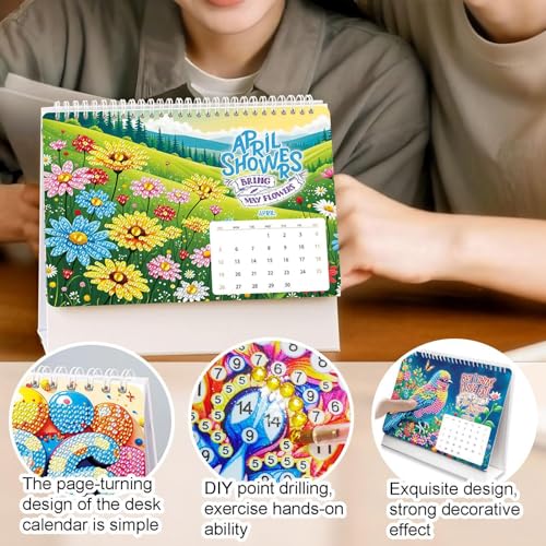 Image of 2026 Desktop Calendar Monthly Planner Jan-Dec Home Decor Desktop