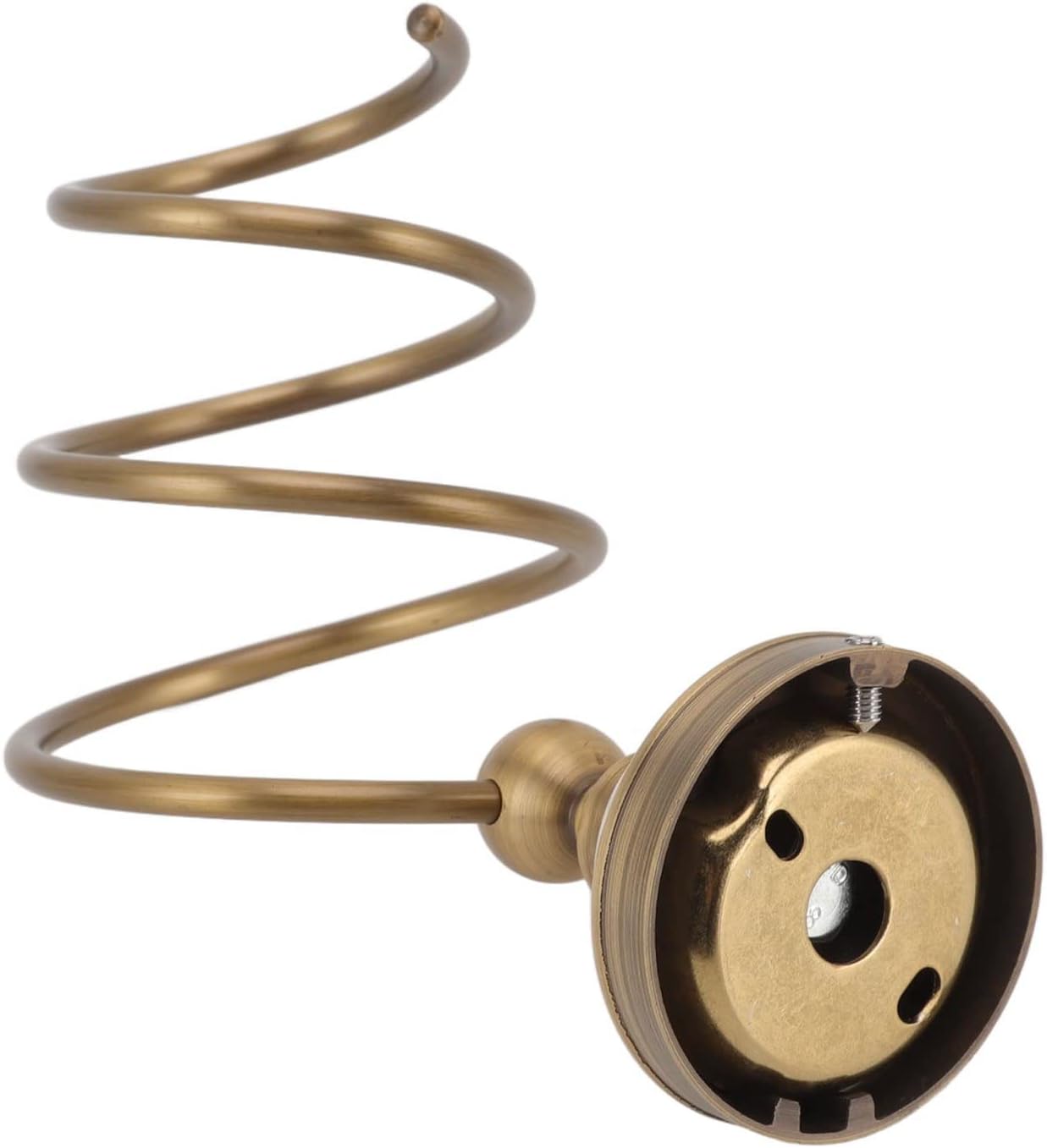 Tyenaza Brass Hair Dryer Holder, Antique Retro Hairdryer Hanging Rack for Bath Storage Accessories