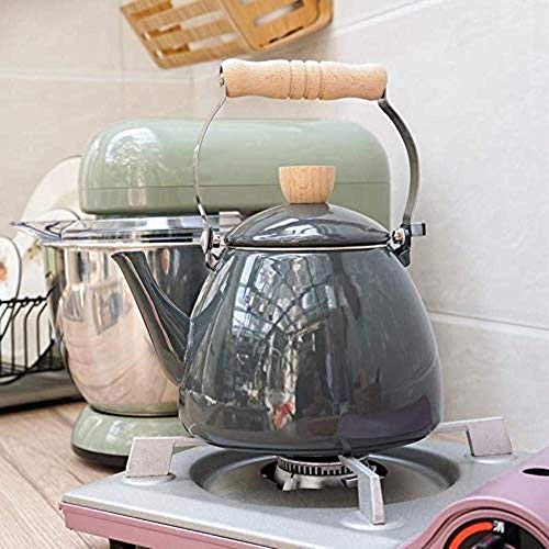 Simple And Creative Cast Iron Set Enameled Simple And Creative Kettle Simple And Creative Kettles 2.2L Porcelain Enameled Tea Simple And Creative Kettle Thick Flower Simple And Creative Kettle Coffe #TOP5