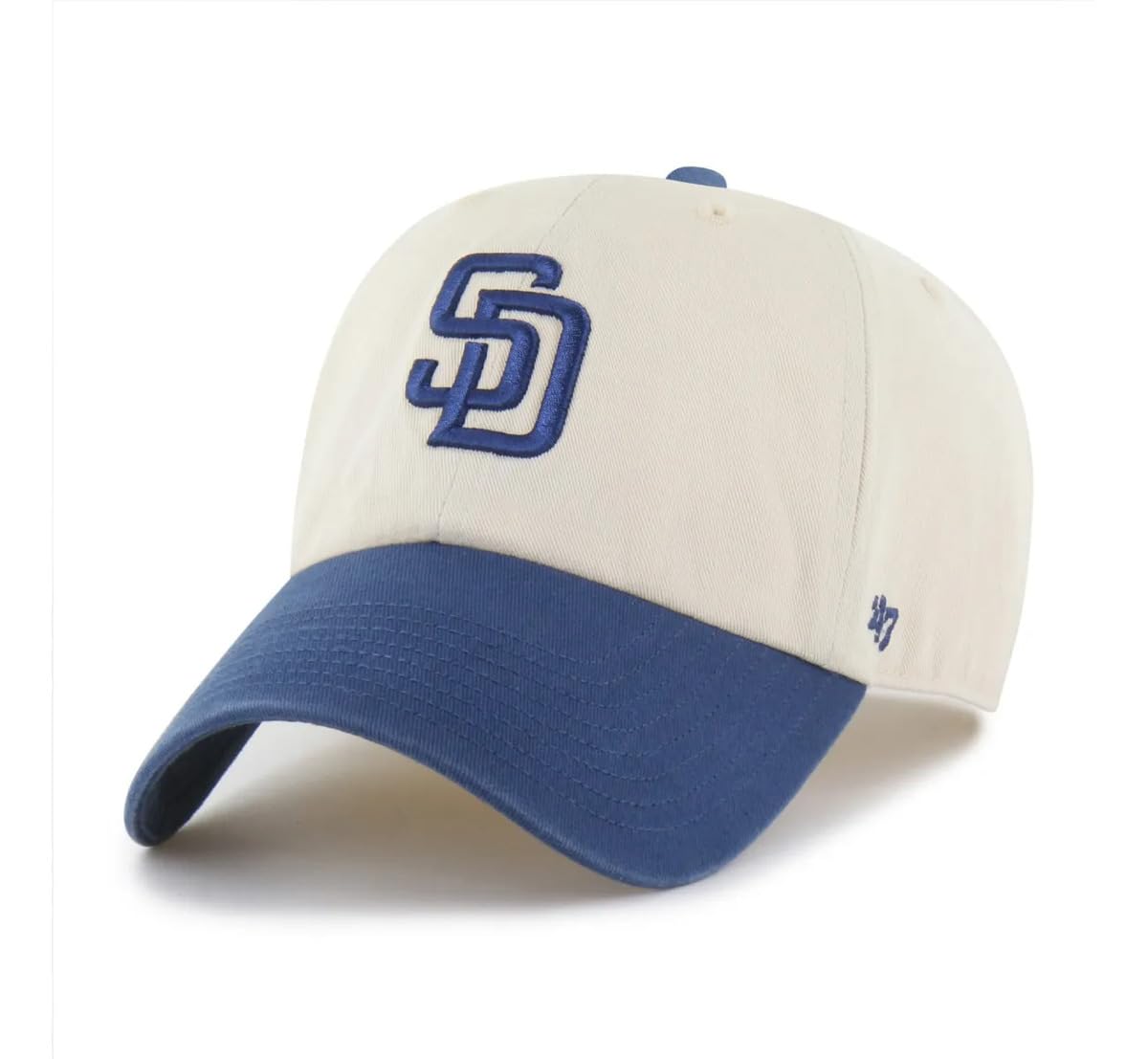 47 San Diego Padres Two Tone MLB Clean Up Adjustable Cap for Men and Women