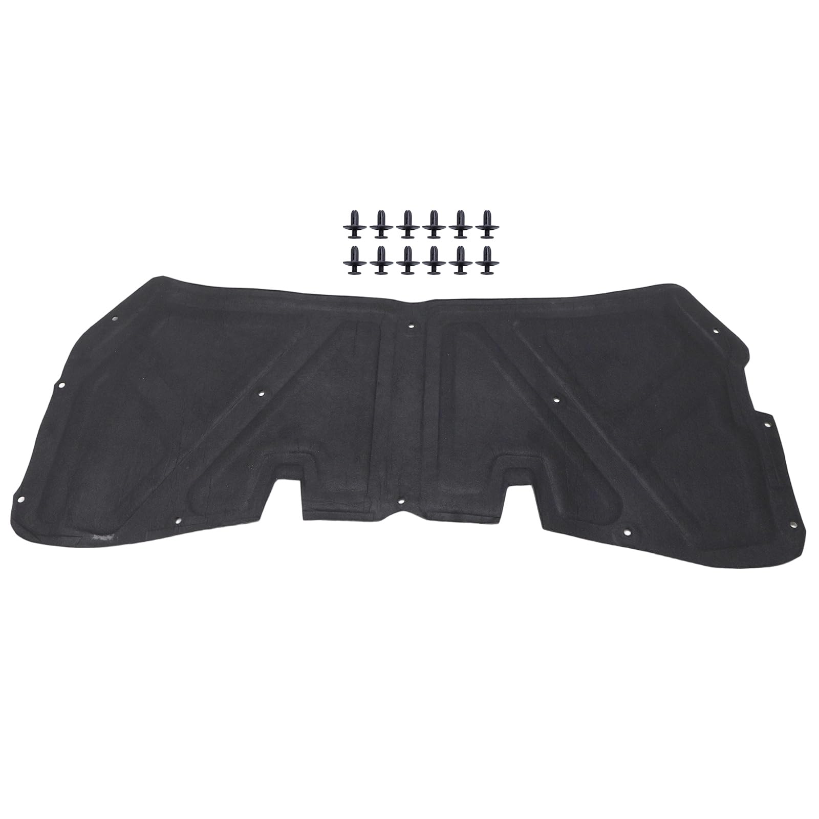 Motorhaubendämmung Dämmmatte mit Clips Kompatibel mit Nissan Qashqai +2 I J10 2007-2010 65840JD000 65840-JD000