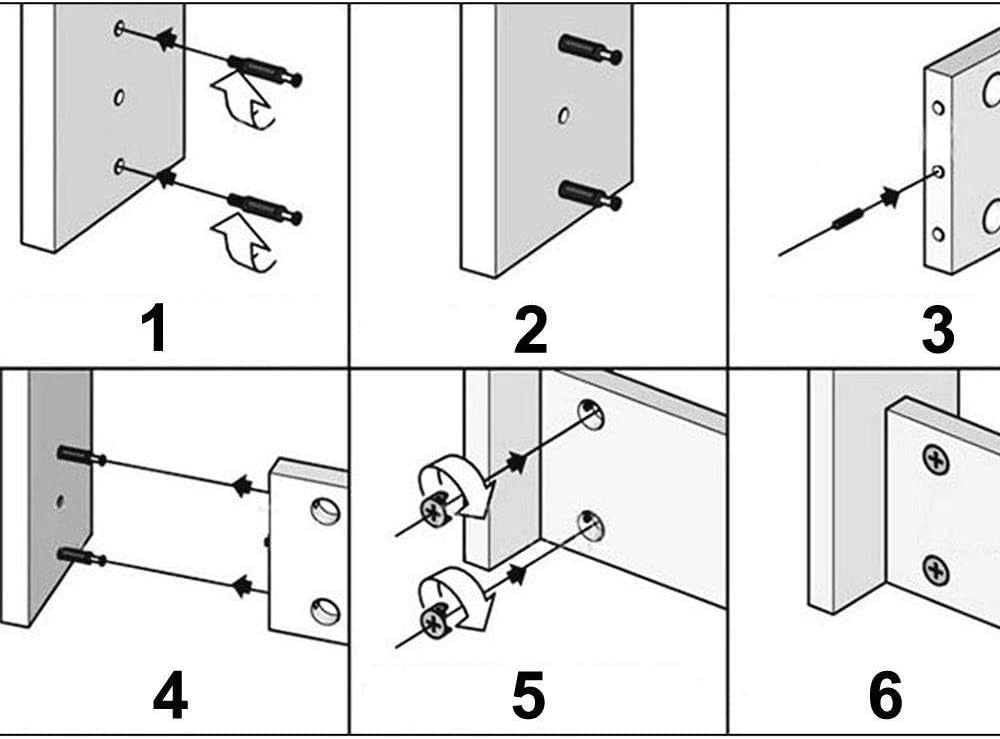 JUN-H 20 Set Furniture Connector Cabinet Connector Eccentric Fitting Screw 14.5 Mm Eccentric Cam and Bolt Fitting Dowel for Splicing Furniture Cabinet Table Cabinets (M6X40Mm) - Image 5