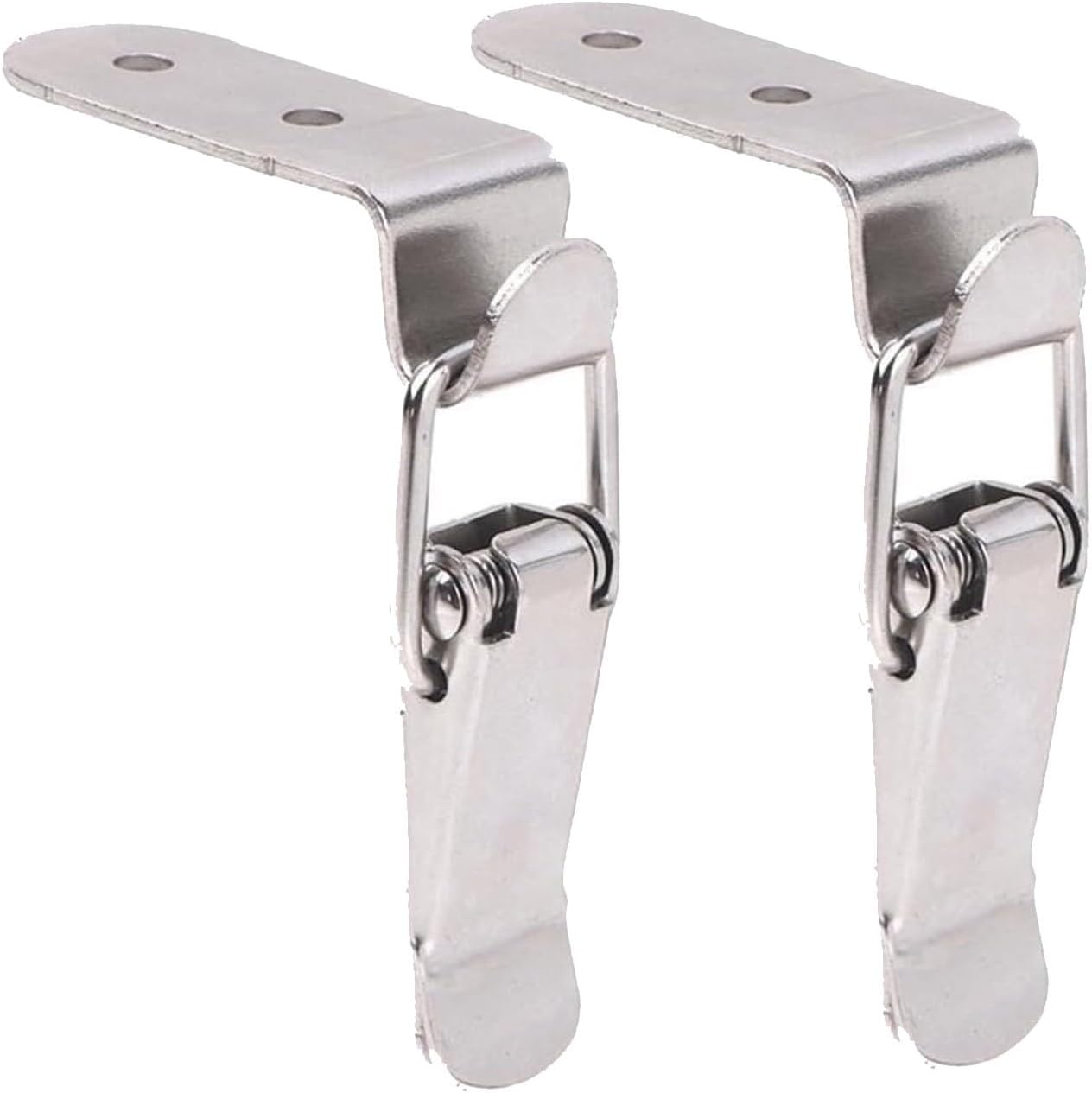 Spring Toggle Latch Hasp,Catch Clamp Clip,2 90 Degrees DuckMouth Buckle Hook Lock Stainless Steel Spring Loaded Draw Toggle Latch Clamp Clip Hasp Latch Catch Clasp (Color : 2PCS) ( Color : ( Color : A
