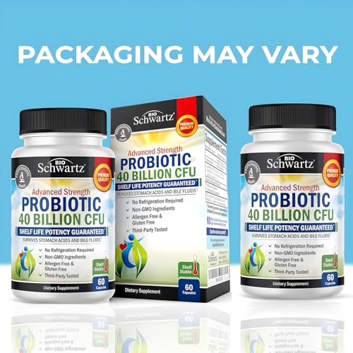 image for BioSchwartz Daily Probiotic Nutritional Supplement - 40 Billion CFU fo