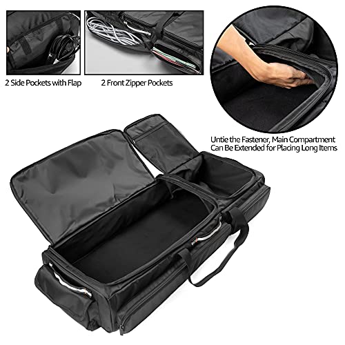 Samdew Under Seat Storage Bag Fit For Supercrew Cab & Crew Cab, Back Seat Double-Compartment Organizer For Truck, Practical Underseat Tool Box With Inner Dividers & Multiple Pockets (Patented Design) #TOP4