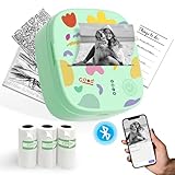 【All-in-One Mini Sticker Printer for Life & Work】Meet your all-purpose printing companion — XenGro mini portable printer. Whether you're organizing your to-do list, printing study notes, decorating journals, crafting DIY cards, or capturing memories ...