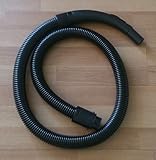 Tubo flexible para aspiradora Rowenta con conexiones originales, longitud 1,6 m, color negro