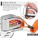 YOHOOLYO Alarm Disc Lock Motorcycle Disc Brake Lock Anti-Theft Waterproof 110 dB 7mm Pin 5ft Reminder Cable for Motorcycles Bike Scooter Carry Pouch (Alarm Control Lock with Cable) (LK8305)