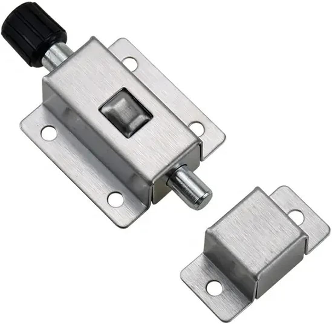 Stainless Steel Miniature Button Locks Spring-Loaded Automatic Latches 1Pcs