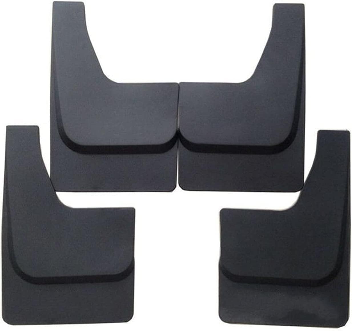 HUAYSGO 4Pcs Premium Mud Flaps for Ford Raptor F150 F-150 F 150 2009~2019 2010 2011 2012 Front and Rear Splash Guards Durable Mudguards Protection Against Road Debris