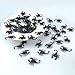 SaktopDeco 60 PCS Black Fake Plastic Scorpions Realistic Insects Prank Props Joke