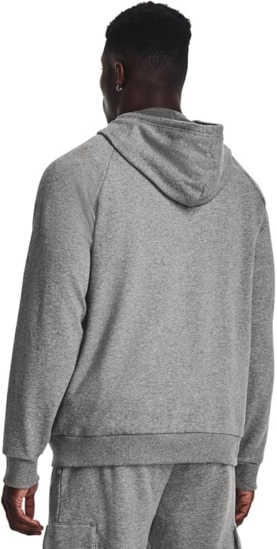 Under Armour Men's Rival Fleece Logo Hoodie, 025 GRAY, MD image 2