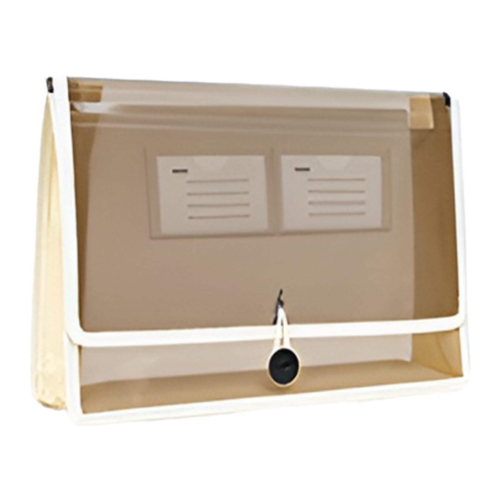 Document Folder, A4 Waterproof Plastic File Folders, Document Wallet Files Folder, Stationery and Office Supplies, Large Capacity File Organizer for School Home Office (Beige)