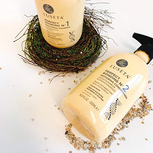 Image of Luseta Perfect Bonding Shampoo & Conditioner Set 2x33.8 oz | Strengthening Shampoo and Conditioner, for All Hair Types, Repair Shampoo and Conditioner Set Sulfate & Paraben Free