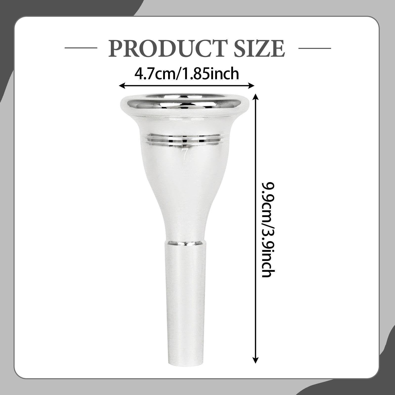 Amazon.co.jp: KiBcsLic チューバ マウスピース、プロフェッショナル