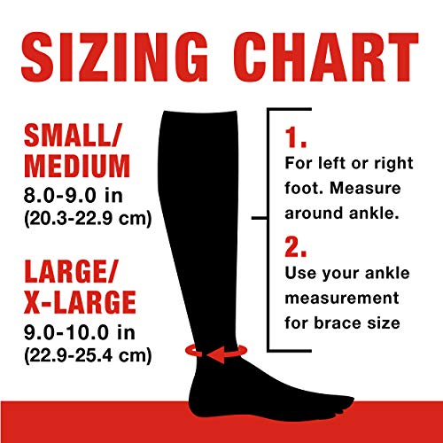 Ace Brand Compression Ankle Support, Large/Extra Large, Gray, 1/Pack #TOP4