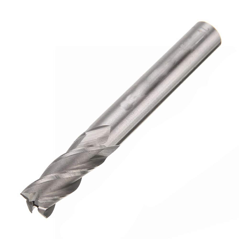 Fraise BE-TOOL 3-12 mm de diamètre HSS CNC 4 cannelures à tige droite à bout carré pour cuivre, aluminium, acier, fonte, etc.