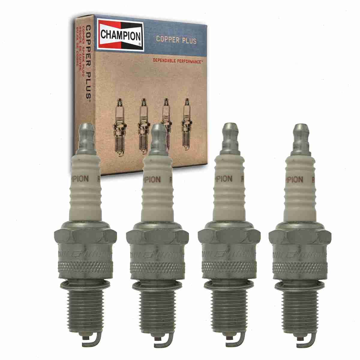 Amazon.com: 4 pc Champion Copper Plus Spark Plugs compatible with