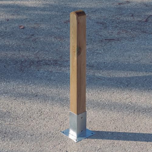 Poste De Madera para Valla De Estacas | Poste Natural para Jardín Y Ayuda para Enrejados | Poste De Madera Versátil | Madera De Pino 9x9x180 Cm