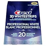 Crest 3D Whitestrips Professional White At-Home Teeth Whitening Kit, 22 Treatments, 20 Levels Whiter