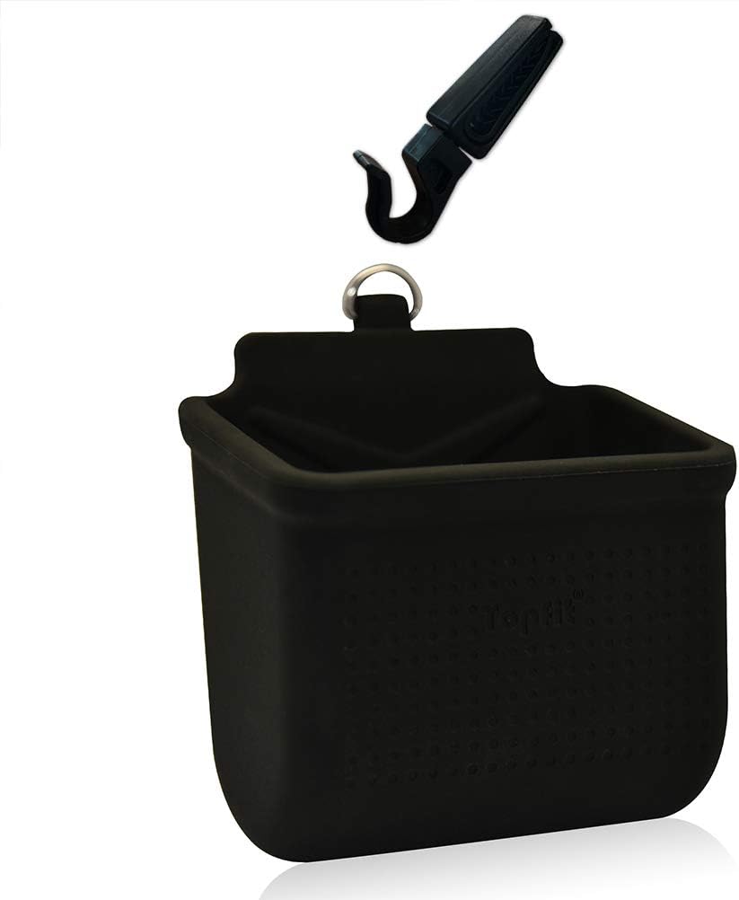 Car Air Vent Storage Bag Organizer Pocket Sunglass Holder Car Mount Phone Holder Coin Key Card Case Organizer with Hook- Black : Automotive