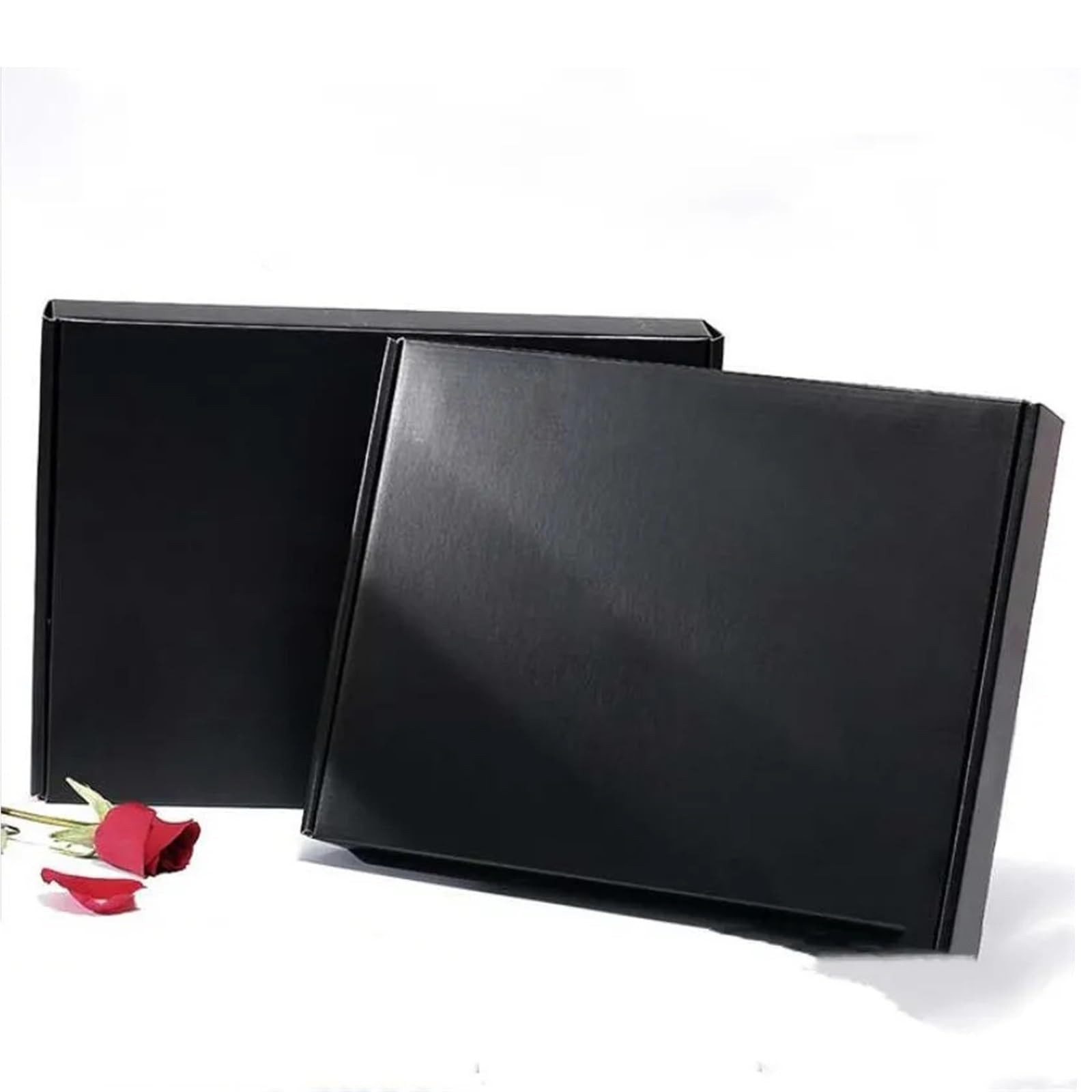 Caja de cartón negra Extra dura, caja embalaje papel corrugado grueso for envío comercial, 10 Uds para Embalaje y Correo(15x10x6cm)