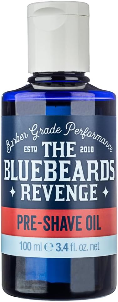 The Bluebeards Revenge, Pre Shave Oil For Men, Vegan Friendly Oil For Sensitive Skin, Helps To Prevent Skin Irritation, 100 ml
